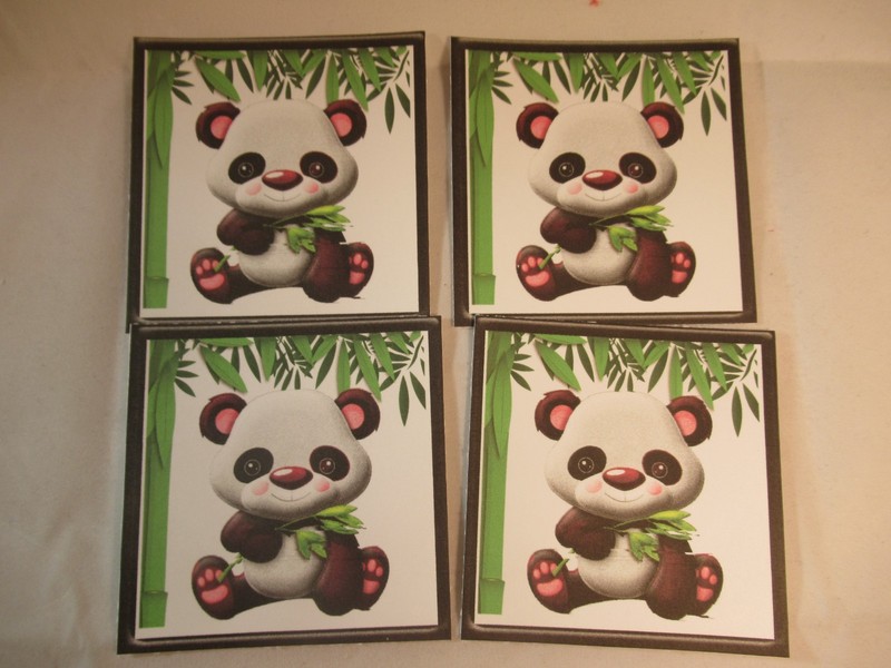 PANDA  MINI GREETING CARDS WITH ENVELOPES