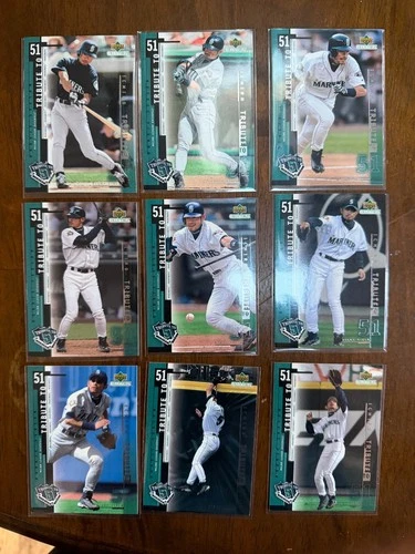 2001 UPPER DECK ICHIRO TRIBUTE TO 51 Full set of 25 cards