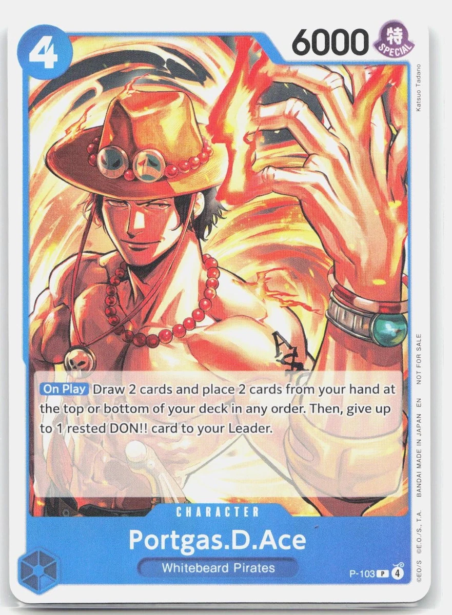 Portgas.D.Ace P-103 One Piece Promotion Cards for sale | eBay