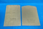 Marx original 1950's unused brown striped INDIANS playset bags