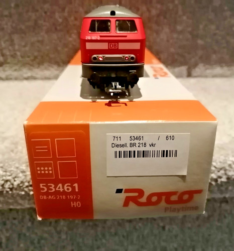 ROCO DC 53461 HO Diesellok BR 218 197-2 der DB mit DSS und Waggon | Zustand: Neu: Sonstige (siehe Artikelbeschreibung)