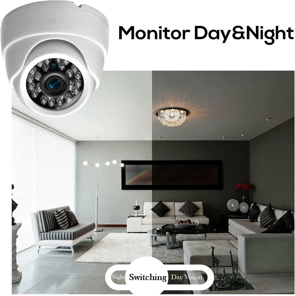 Vanxse® CCTV 24ir LEDs 1/3 CCD 800tvl Indoor Dome Audio Camera D/n Security...  - Image 4 of 4