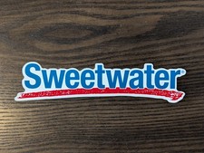 Sweetwater Logo Sticker Decal Music New 1.5" x 7" Die Cut Blue Red White Guitar