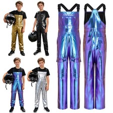 Boys Costume Cargo Pants Bodysuit Sleeveless Jumpsuit Performance Halloween