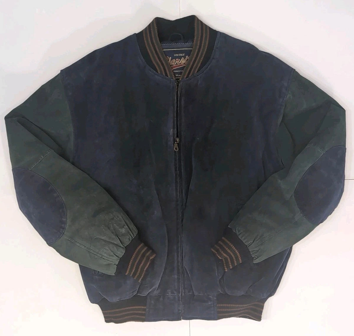 Suede Outer Shell Coats, Jackets & Vests Varsity Jacket for Men