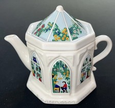 Vintage WADE Porcelain English Life Teapot "A Conservatory Teapot"