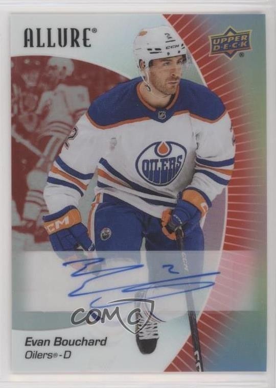 2023-24 Upper Deck Allure Red Rainbow Auto Evan Bouchard #47 Auto 10ug