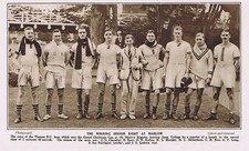 THAMES ROWING CLUB Winning senior Eight at Marlow - Antique Print 1924