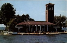 College Club Miller Bell Tower Chautauqua New York vintage postcard p907