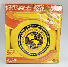 Wham-O World Class Frisbee 119G Model Yellow Vintage Sealed in Box 1980