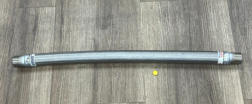 FLEX HOSES STAINLESS STEEL BRAIDED HOSE OD 2" ID 1-14" LENGTH 36"