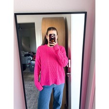 J Crew Pink Cable Knit Sweater
