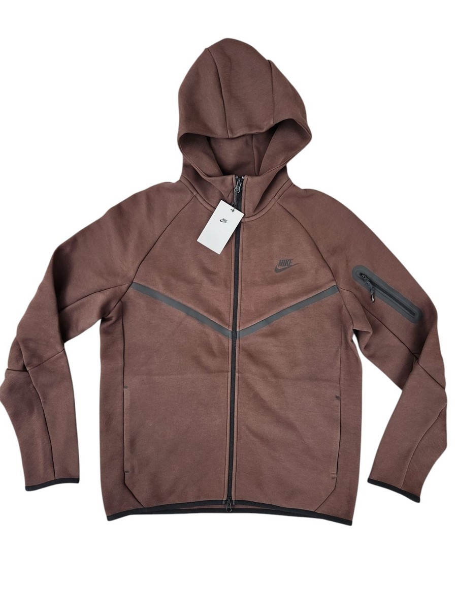 Nike Tech Fleece Full-Zip Hoodie Baroque Brown Men's Size Medium
