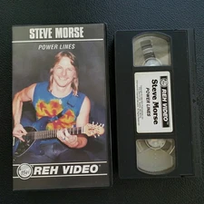 Deep Purple Steve Morse Power Lines Instrumental Guitar VHS Tape clamshell