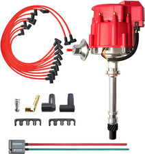Racing HEI Distributor&Spark Plug Wires & Free Pigtail Wire Harness Combo Kit Re