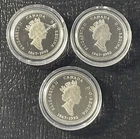 Canada 1992 25 Cents Silver Coins: Lot of 3 ASW: 0.5202  oz #5
