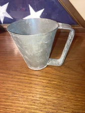 Vintage Antique Tin Conical Drinking Cup
