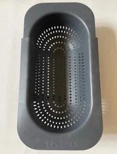 Crofton Colander Collapsible Adjustable Strainer Over Sink Veggies Fruit Wash