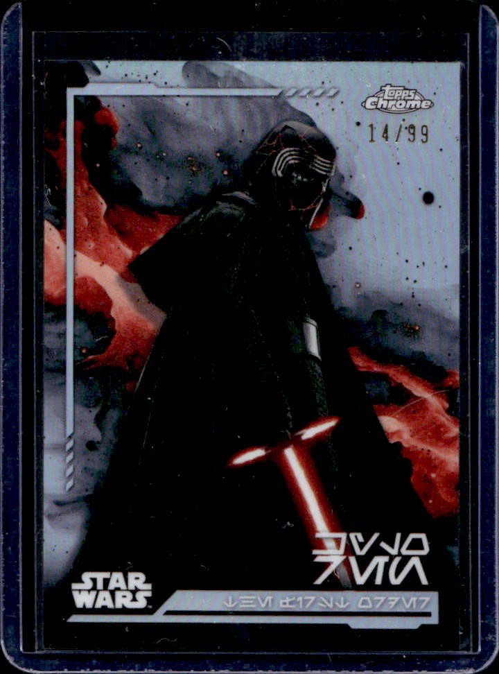 2024 Topps Chrome Star Wars Kylo Ren Aurebesh Variation #14/99