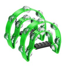 Tambourine Metal Half Moon Musical Instruments Double Row Metal Jingles Hand ...