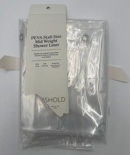 THRESHOLD PEVA Stall Size Shower Liner 54x78 Mid Weight NEW Open Package