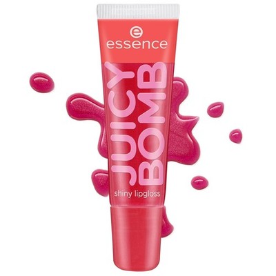essence JUICY BOMB shiny lipgloss 104 Poppin' Pomegranate   Hochglänzender Lipgl