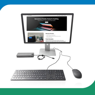 Günstige 24'' Monitor Dockingstation Tastatur und Maus Produktbündel vollständiges Desktop-Setup