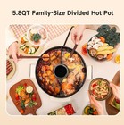 Joydeem 5.8QT/5.5L Electric Hot Pot with Divider Built-In Exhaust Fan Non-Stick — photo 7