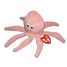 Ty Beanie Baby Inky pink - MWMT (Octopus 1994)