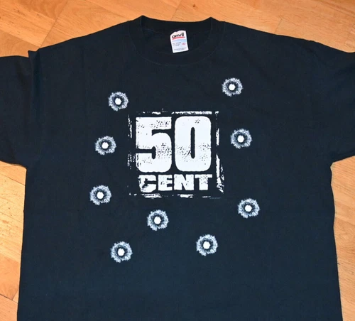 *2003 50 CENT* vtg rap hip-hop concert tour tee shirt (XL) E 2000s vintage concert t-shirt, vintage, size XL, single stitch, B+ condition