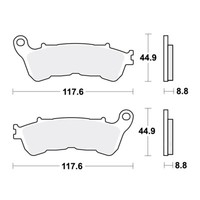 TRW Sinter SRM BremsbeläGe Passend FüR Honda FJS 400 Bj. 2009-2016