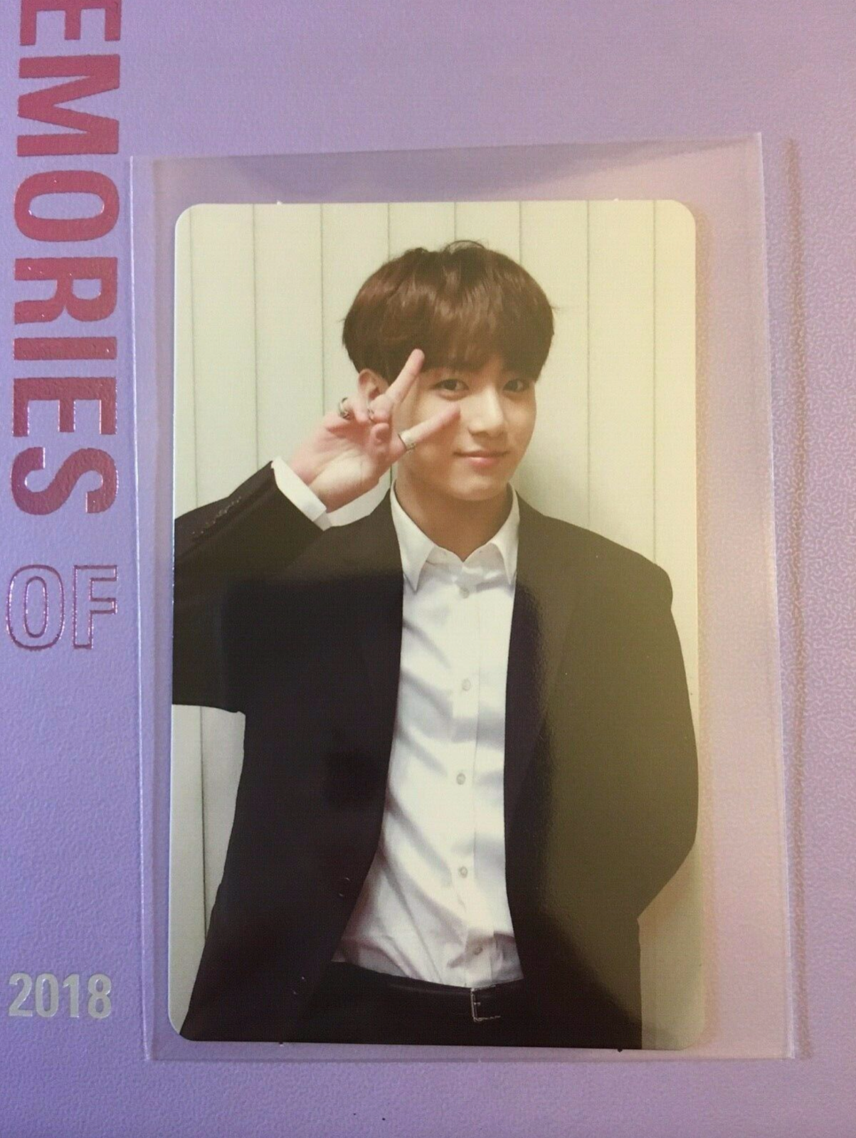 BTS Memories Of 2018 DVD Official [Photocard Only Jungkook