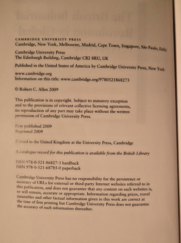 The British Industrial Revolution in Global Perspective by Robert Allen - Picture 7 of 7