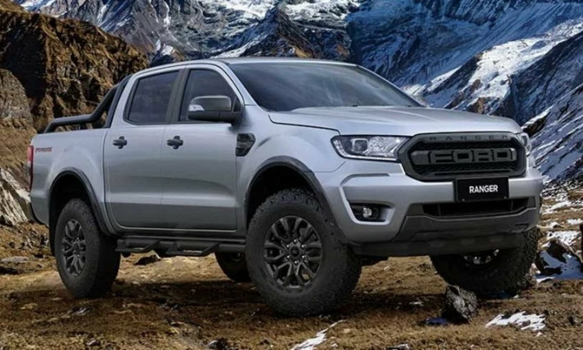 Par de flujo de aire de ventilación lateral cromado biturbo para Ford Ranger PX2 Everest 2016 2021 Foto 2 de 4