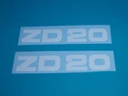 Zündapp ZD 20 sticker covering lettering decor white 446-10.131 type 446 original packaging