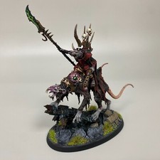 CLAWLORD ON GNAW-BEAST SKAVEN WARHAMMER AGE OF SIGMAR SKAVENTIDE AOS PAINTED WFB