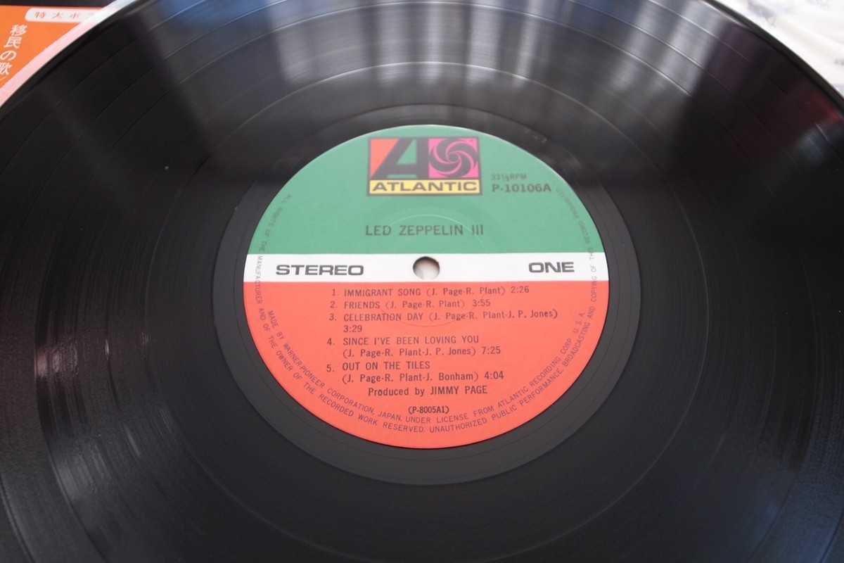 レッド・ツェッペリンⅢ P-10106A レコード レッド・ツェッペリンⅢ P-10106A レコード LED ZEPPELIN III