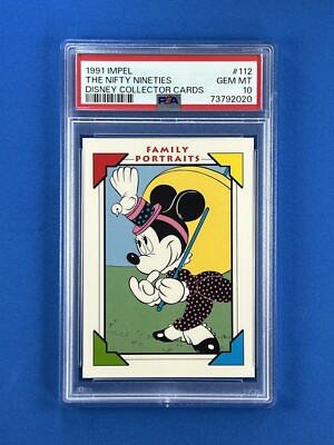 1991 Impel Disney Collector Cards #112 PSA 10 Mickey Mouse The