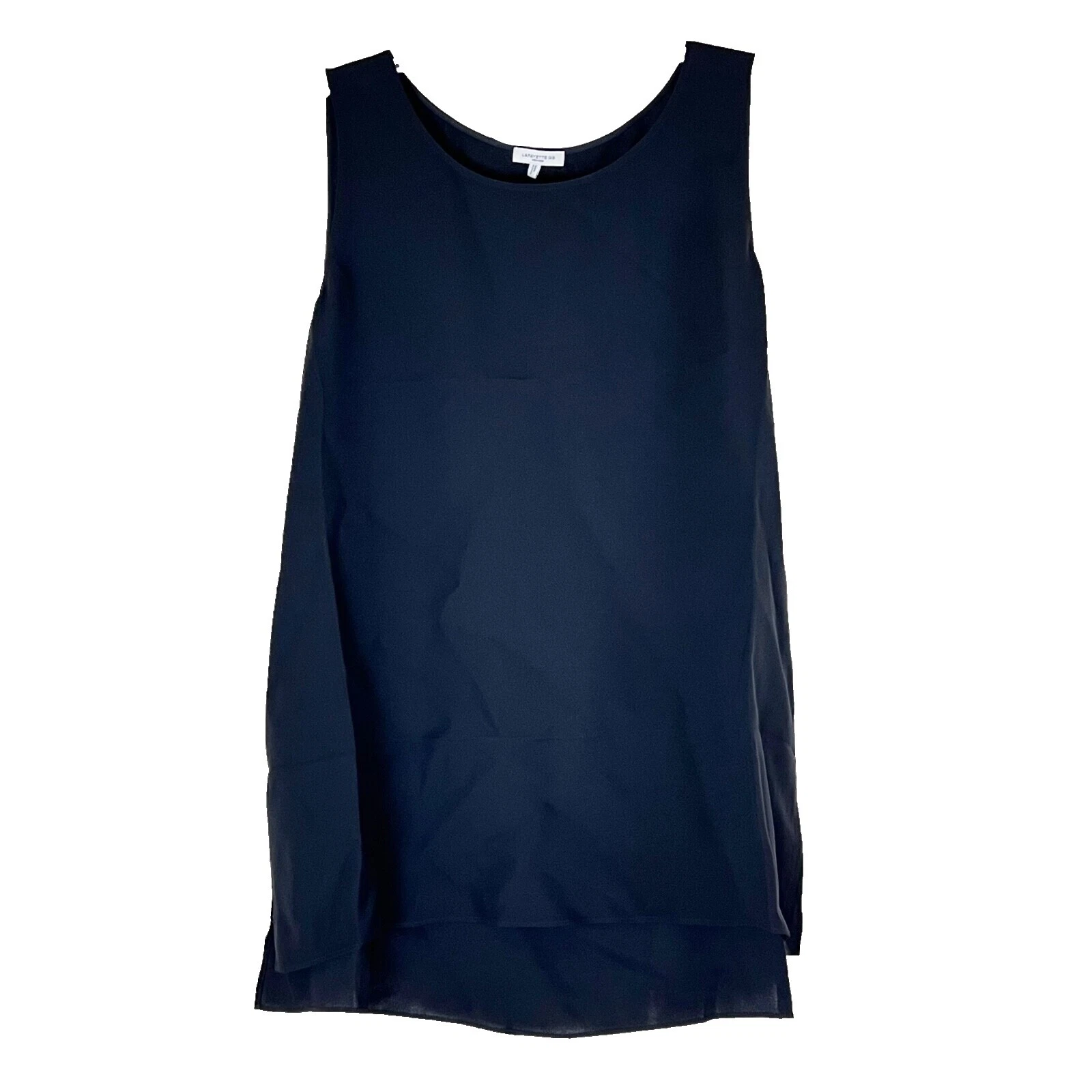 Prendas para mujer Lafayette 148 Nueva York sin mangas de seda sólida