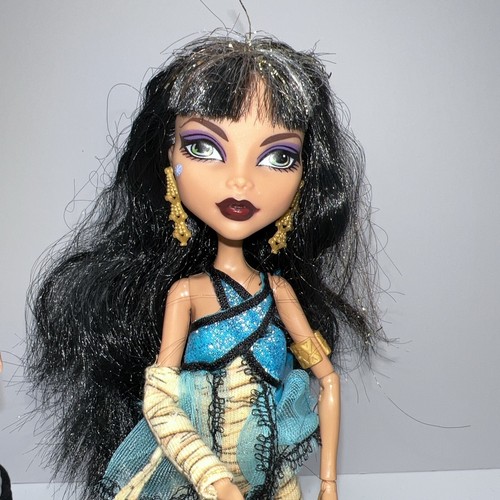 Monster High First Wave Gold Elastic Cleo De Nile And Deuce Gorgon Doll Set Pets - Bild 5 von 23