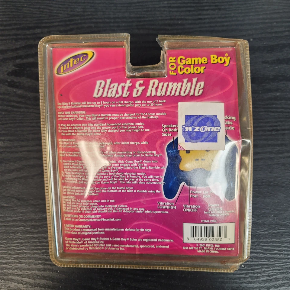 Intec Nintendo Gameboy Color Blast & Rumble New Factory Sealed Blister - Image 2 of 2