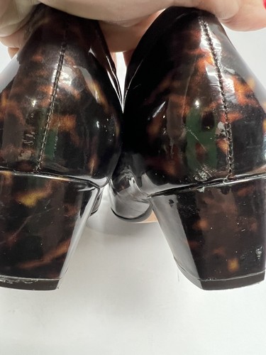 Taryn Rose Women's Faux Tortoise Shell Fairlawn Patent Leather Pumps Size 10 M - Picture 5 of 10