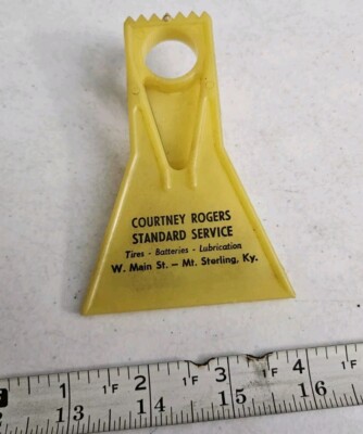 Vtg Courtney Rogers Standard Service MT. Sterling Kentucky Car Window Scraper