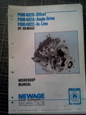 NEWAGE PRM 402D 402A 402C  WORKSHOP MANUAL BOOK MARINE HYDRAULIC GEARBOX