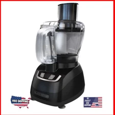 FP1600B 450W 8-Cup Food Processor with Stainless Steel Blade Black