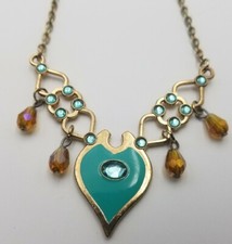 Disney Jasmine Dangle Bead Chain Necklace Aladdin Princess Fast Ship