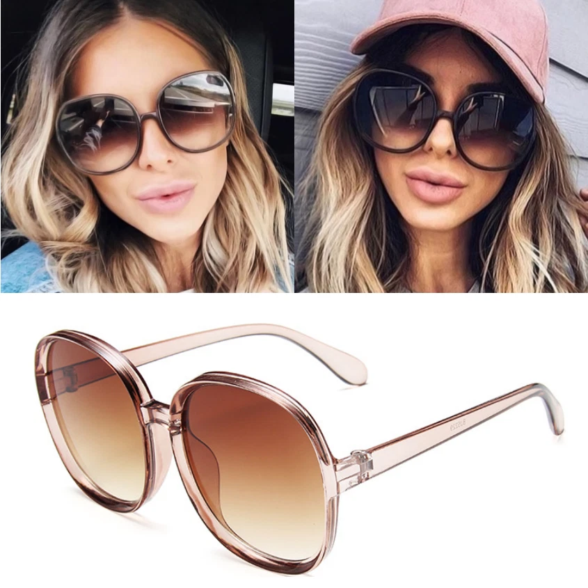 CAMILLA “The Matriarch” black gold acetate metal oversized round sunglasses Women main image 2