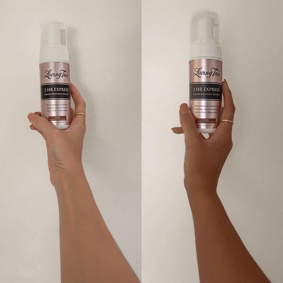 LOVING TAN 2hr Express Self Tan Mousse in Dark *FREE SHIPPING* - Image 3 of 4