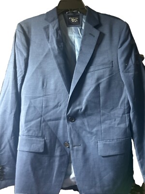 NWOT Original Penguin Mens Wool Blend Two-Button Suit Jacket 40R Navy slim  Fit