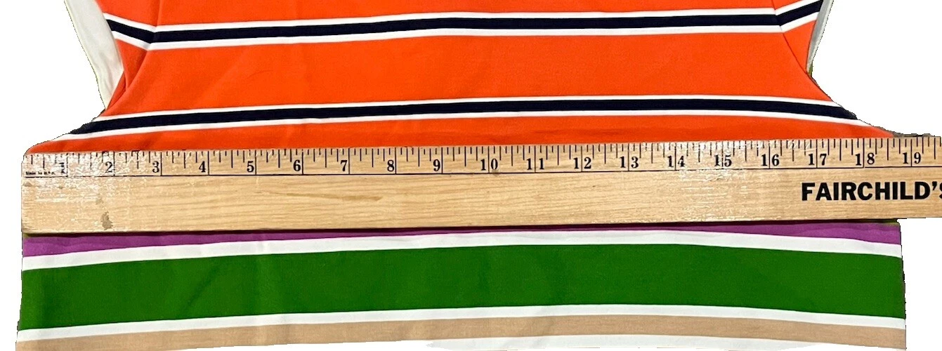 Abito da lavoro ufficio Kate Spade arancione blu Nico taglia 8